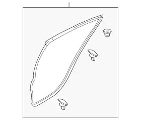 Ghk1-72-760b Mazda Genuine Door Weather-strip