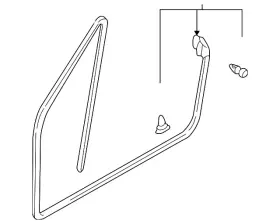 Nc10-59-760f Mazda Genuine Door Weather-strip