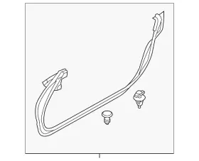 Ne51-59-760f Mazda Genuine Door Weather-strip - Drivers Side Lh