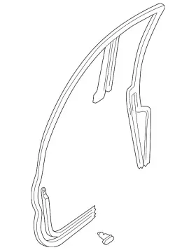 T001-58-760d Mazda Genuine Weatherstrip