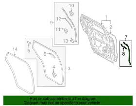 Tky0-72-76x Mazda Genuine Front Weather-strip #2