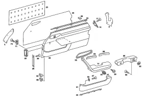 107-727-00-72 Mercedes-benz Genuine Mounting Rail