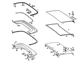 113-750-01-77-64 Mercedes-benz Genuine Sealing Frame