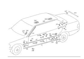 124-690-16-62 Mercedes-benz Genuine Protective Strip 124-690-16-62 Mercedes-benz Genuine Protective Strip