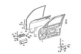 126-720-02-78 Mercedes-benz Genuine Sealing Frame