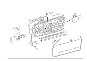 129-720-01-78 Mercedes-benz Genuine Sealing Frame