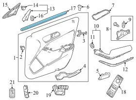 1567250465 Mercedes-benz 2015-2020 Gla250 2.0l - Front Left Door / Window Slot Seal Inner #3