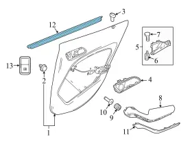 1567350565 Mercedes-benz 15-19 Gla45 Amg 2.0l - Rear Right Door / Window Slot Seal Inner #3