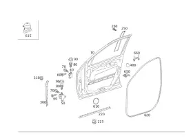 164-720-14-78 Mercedes-benz Genuine Sealing Frame
