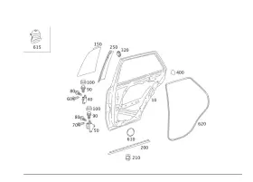 164-737-02-87 Mercedes-benz Genuine Sealing Frame 164-737-02-87 Mercedes-benz Genuine Sealing Frame