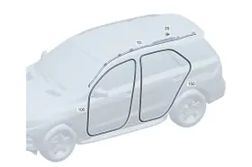 167-697-18-00 Mercedes-benz Genuine Edge Guard 167-697-18-00 Mercedes-benz Genuine Edge Guard