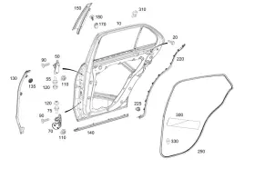Mercedes-benz 167-698-14-00 Genuine Mercedes-benz Cover Strip