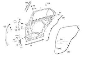 1676980801 Mercedes-benz Genuine End Strip
