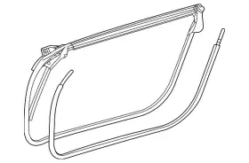 190-727-00-87 Mercedes-benz Genuine Door Weather-strip