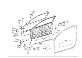 203-720-04-78 Mercedes-benz Genuine Sealing Frame