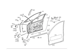 203-720-16-78 Mercedes-benz Genuine Sealing Frame