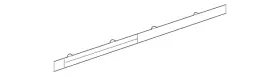 204-690-39-62 Mercedes-benz Genuine Door Seal