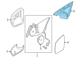 2048110798 Mercedes-benz 2010-2014 C350 - Front Left Door Corner / Mirror Seal Inner #3