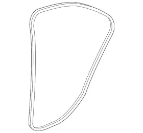 205-697-01-51-9g44 Mercedes-benz Genuine Edge Guard 205-697-01-51-9g44 Mercedes-benz Genuine Edge Guard