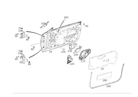 Mercedes-benz 205-727-03-87 Genuine Mercedes-benz Door Sealing Circumf