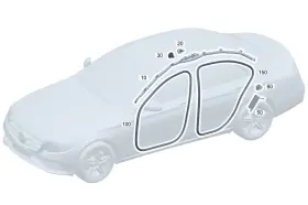 206-697-00-00 Mercedes-benz Genuine Edge Guard