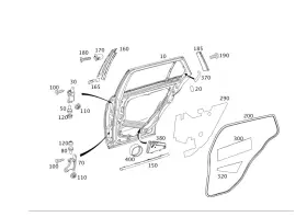 212-690-37-82 Mercedes-benz Genuine Deflector Strip