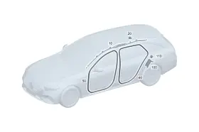 214-697-00-00 Mercedes-benz Genuine Edge Guard 214-697-00-00 Mercedes-benz Genuine Edge Guard