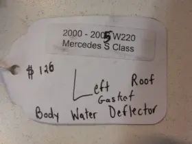 2206903998 Mercedes-benz 00-06 W220 S430 S500 Left Roof Gasket Body Water Deflector 2206903998 Mercedes-benz 00-06 W220 S430 S500 Left Roof Gasket Body Water Deflector