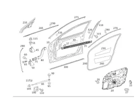 Mercedes-benz 221-720-12-78 Genuine Mercedes-benz Sealing Frame