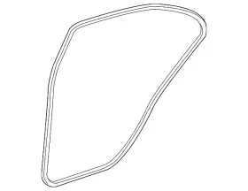 Mercedes-benz 221-730-08-78 Genuine Mercedes-benz Door Weather-strip