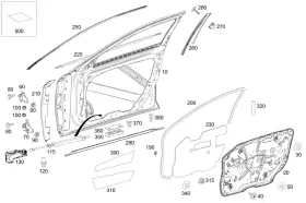 222-720-05-78 Mercedes-benz Genuine Sealing Frame