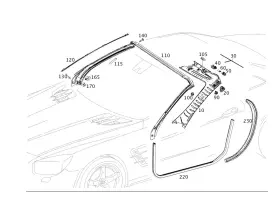 Mercedes-benz 231-673-01-98 Genuine Mercedes-benz Seal