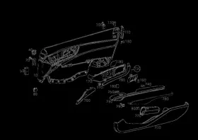 231-727-02-00 Mercedes-benz Genuine Sealing Inner Door Panel