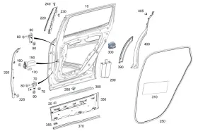 247-737-65-00 Mercedes-benz Genuine Cover Strip