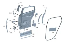 Mercedes-benz 247-737-69-00 Genuine Mercedes-benz Cover Strip