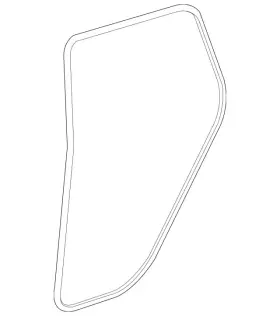 254-697-01-00 Mercedes-benz Genuine Body Weather-strip