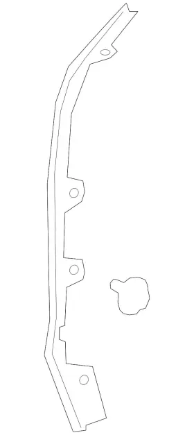 257-730-12-01 Mercedes-benz Genuine Door Shell Seal