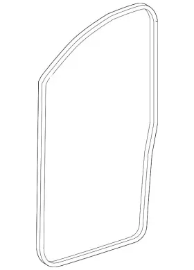447-721-06-00 Mercedes-benz Genuine Surround Weather-strip