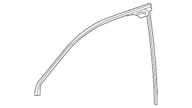 Mercedes-benz 447720025464 Genuine Upper Weather-strip Mercedes-benz 447720025464 Genuine Upper Weather-strip