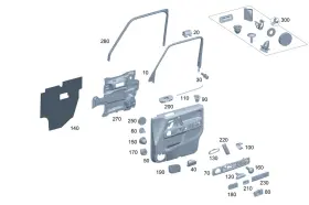 465-721-09-00 Mercedes-benz Genuine Door Seal