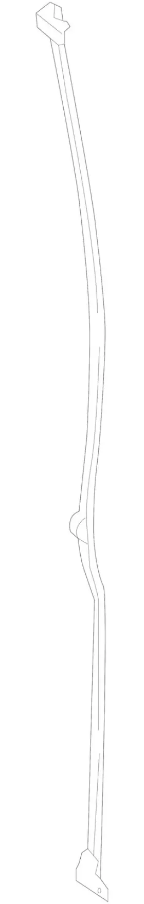 639-741-00-80 Mercedes-benz Genuine Door Weather-strip