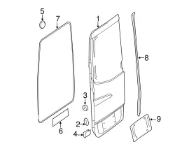 906-697-62-98 Mercedes-benz Genuine Surround Weather-strip #2