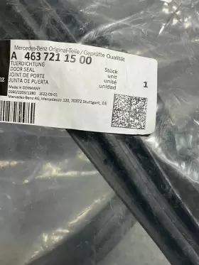 A4637211500 Mercedes-benz Tuerdictung Door Seal In Black #3