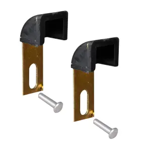 3736167 Mid America Motorworks 696079 Set Of 2 1956-1958 Corvette C1 Upper Door Post Window Stops
