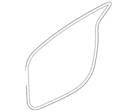 5725a239 Mitsubishi Genuine Body Weather-strip
