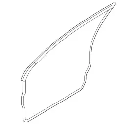5725a252 Mitsubishi Genuine Door Weather-strip