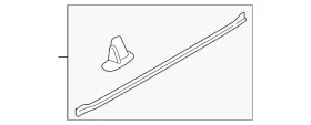 5725a465 Mitsubishi Genuine Lower Weather-strip 5725a465 Mitsubishi Genuine Lower Weather-strip