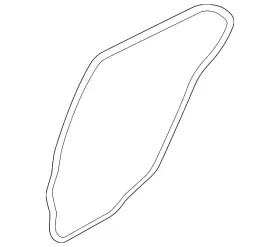 5736a393 Mitsubishi Genuine Door Weather-strip