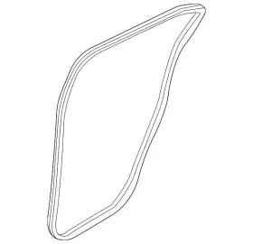 5755a405 Mitsubishi Genuine Weather-strip On Body 5755a405 Mitsubishi Genuine Weather-strip On Body