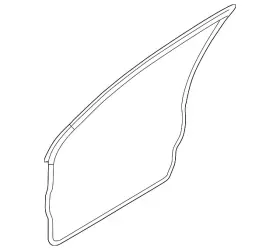 Mr573594 Mitsubishi Genuine Door Weather-strip